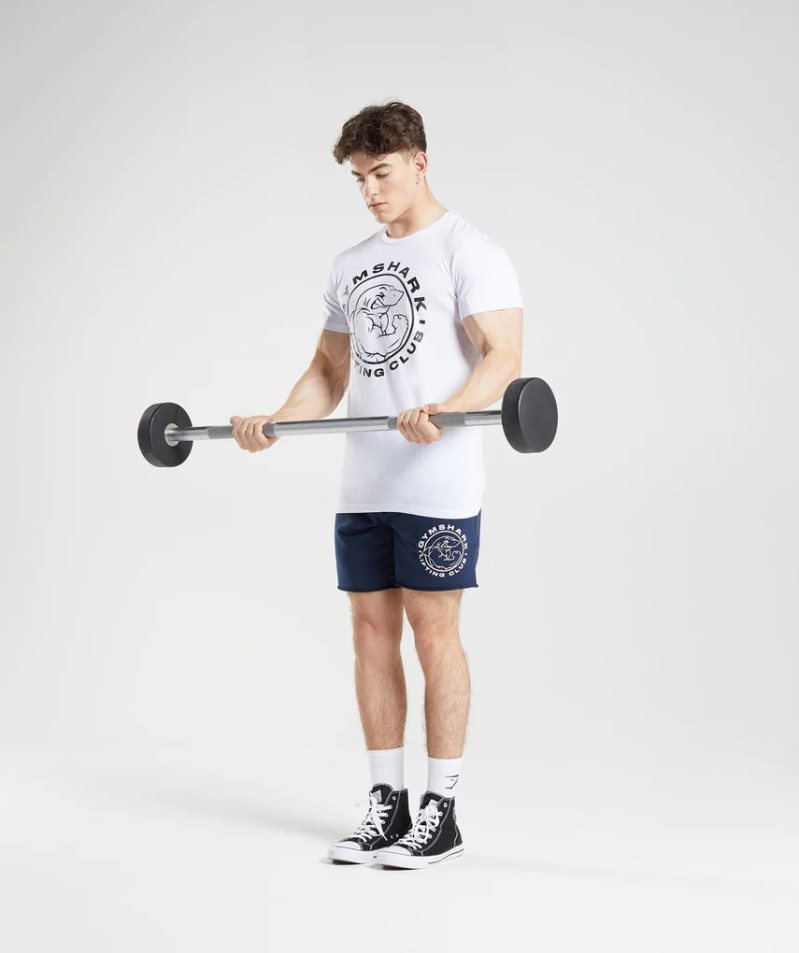 Men's Gymshark Legacy T-Shirts White | NZ 1CNMEP